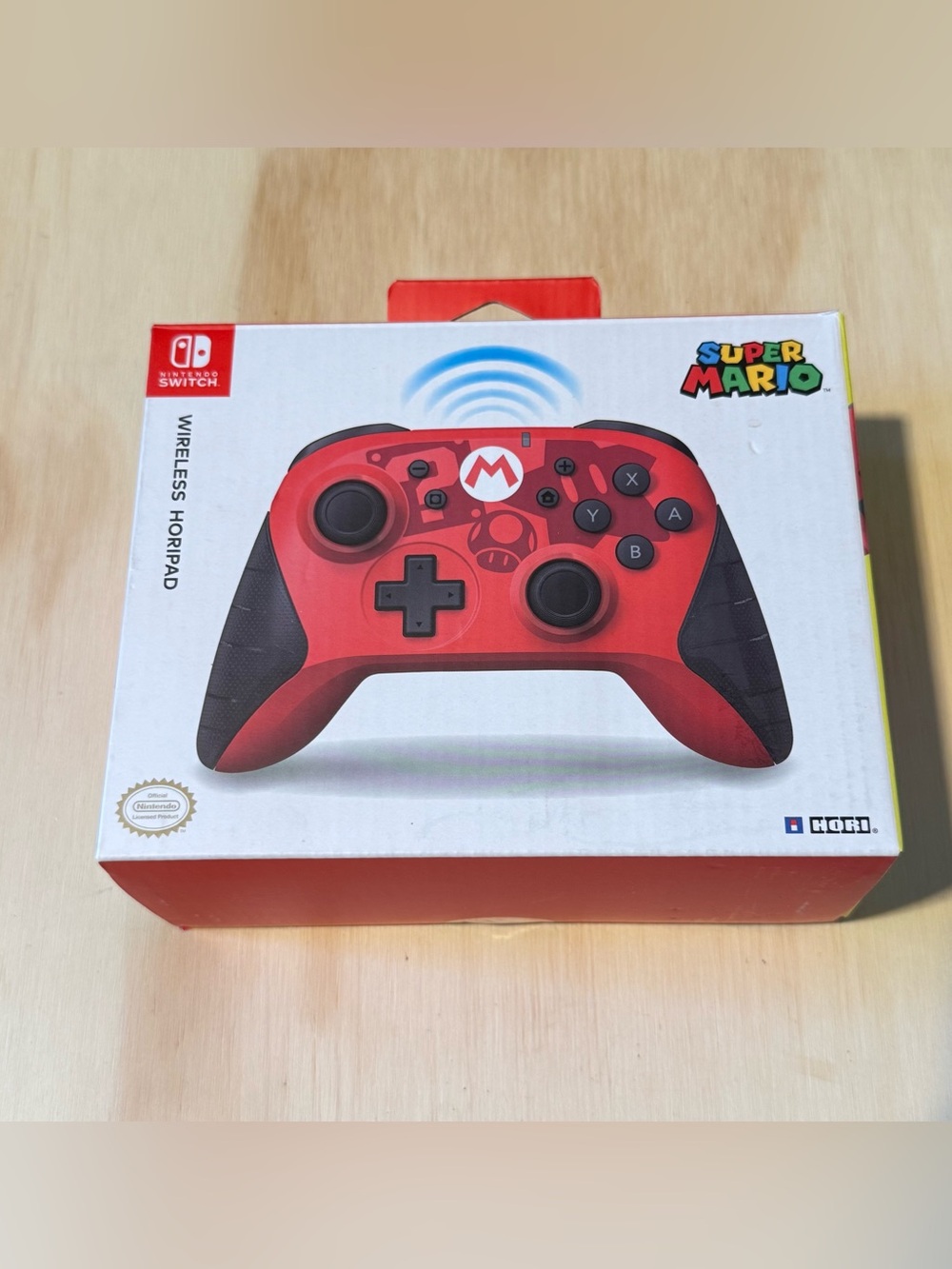 Mario Edition HORI Wireless HORIPAD Controller Nintendo Switch Preowned Good!!